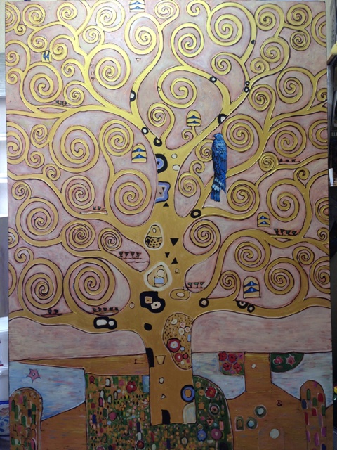 Копия картины Густава Климта "Древо жизни" на заказ масло холст