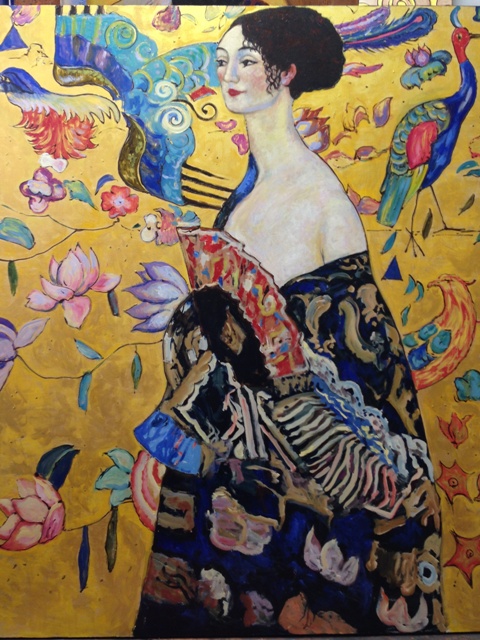 Заказать или купить копию картины Густав Климт "Дама с веером"