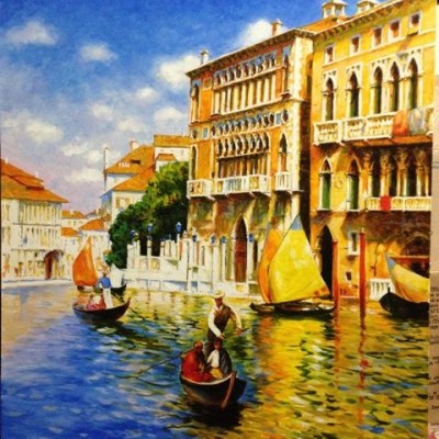Копия картины Августо Бруно "Венеция" фото