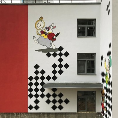 Роспись стен детского сада фото